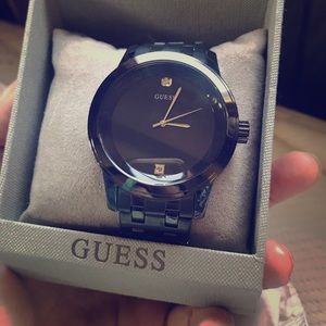 Men’s Black Stainless Steel Watch- New!